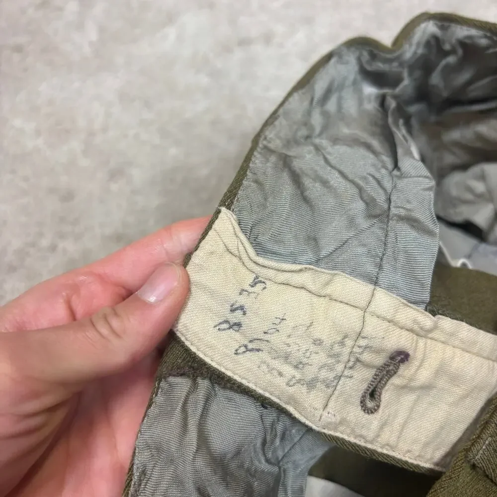 Vintage 50s 60s Military Issue Army Service Trousers Pants Men's 28x29.5